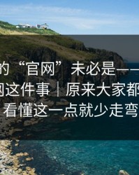 你以为的“官网”未必是——91大事件 - 官网这件事｜原来大家都误会了！！看懂这一点就少走弯路